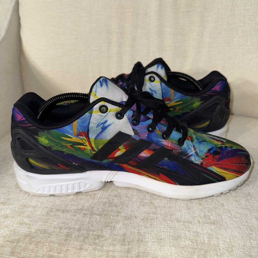 Adidas Torsion ZX Flux AF6323 Mens Size 11 Colorful Running Athletic Shoes EUC - Picture 4 of 12